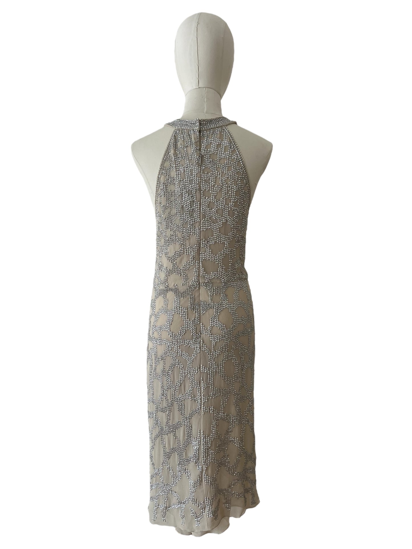 Roberto Cavalli silver dress