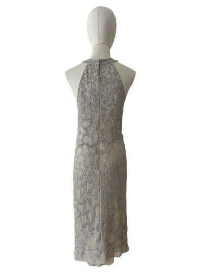 Roberto Cavalli silver dress