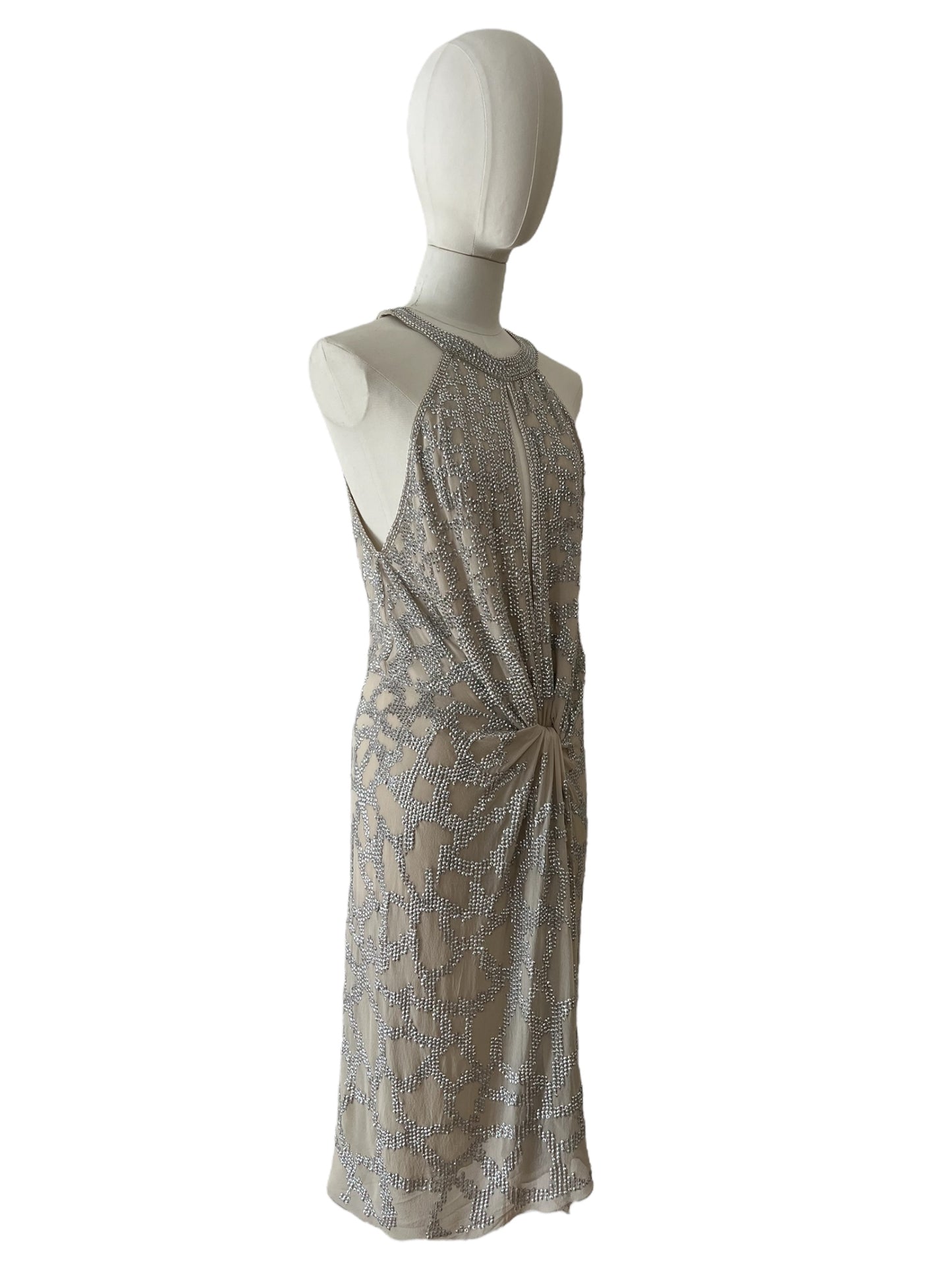 Roberto Cavalli silver dress