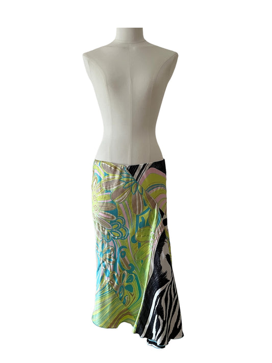 Roberto Cavalli skirt green/yellow