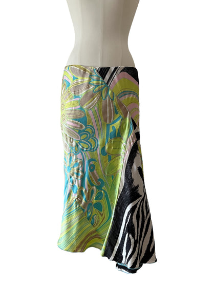 Roberto Cavalli skirt green/yellow