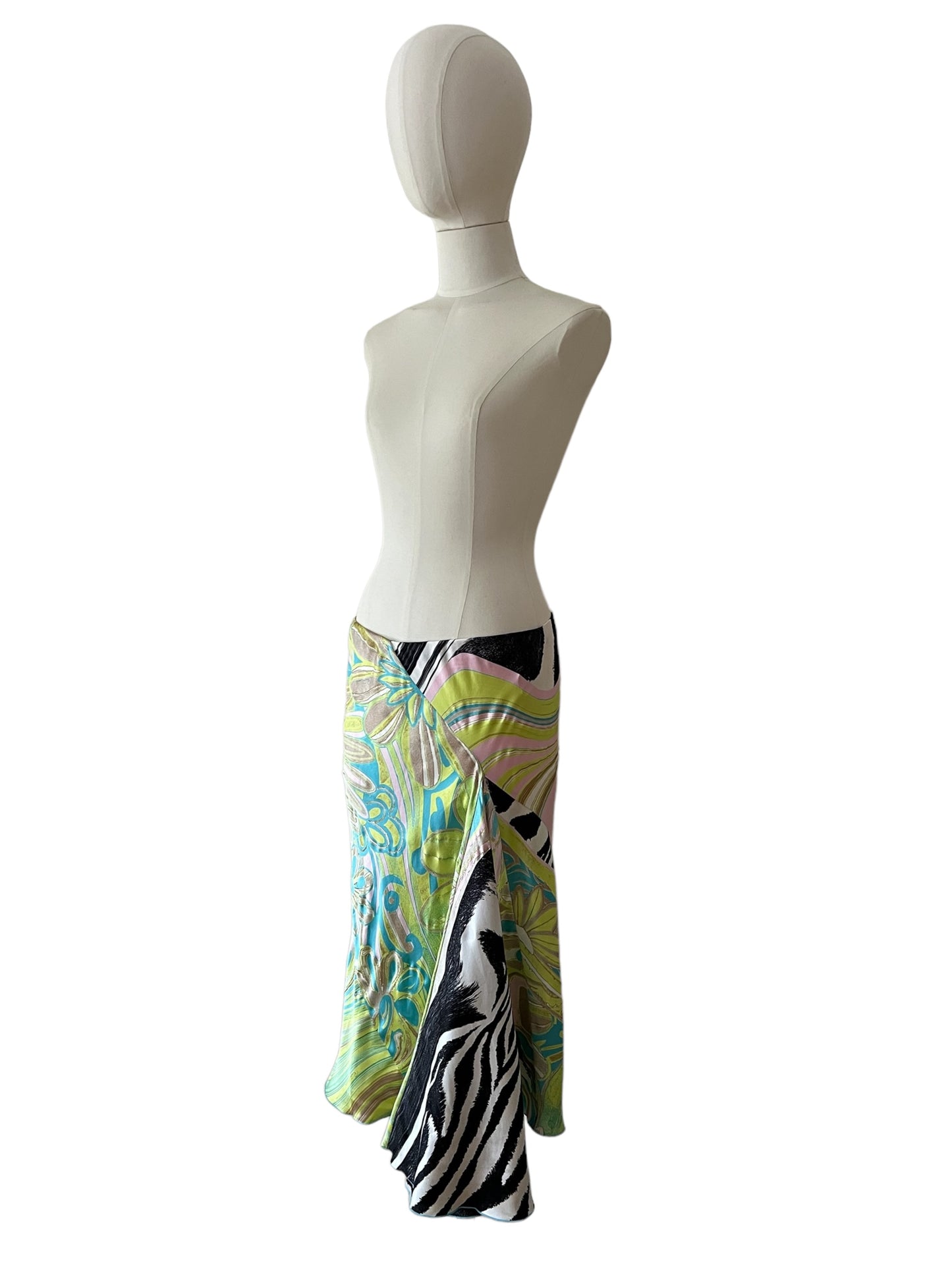 Roberto Cavalli skirt green/yellow