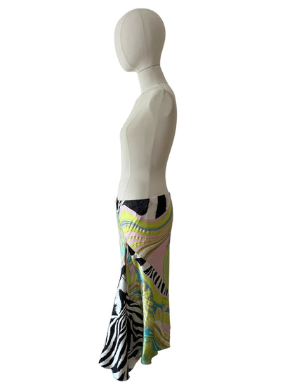 Roberto Cavalli skirt green/yellow