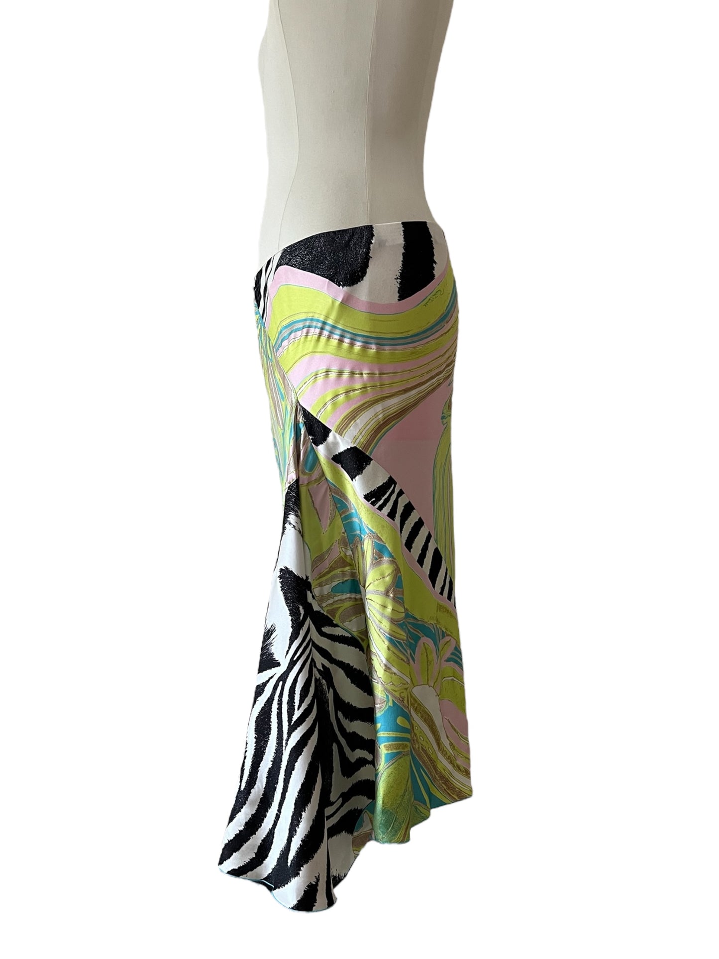 Roberto Cavalli skirt green/yellow