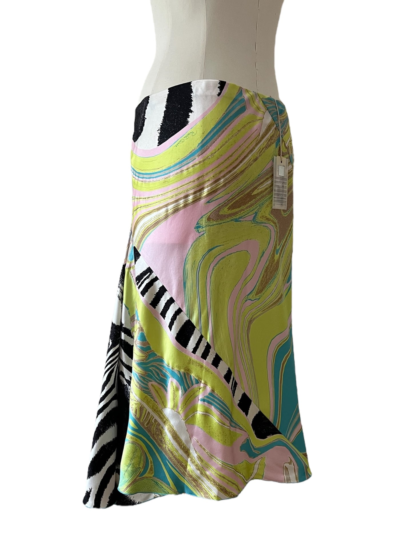 Roberto Cavalli skirt green/yellow