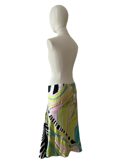 Roberto Cavalli skirt green/yellow