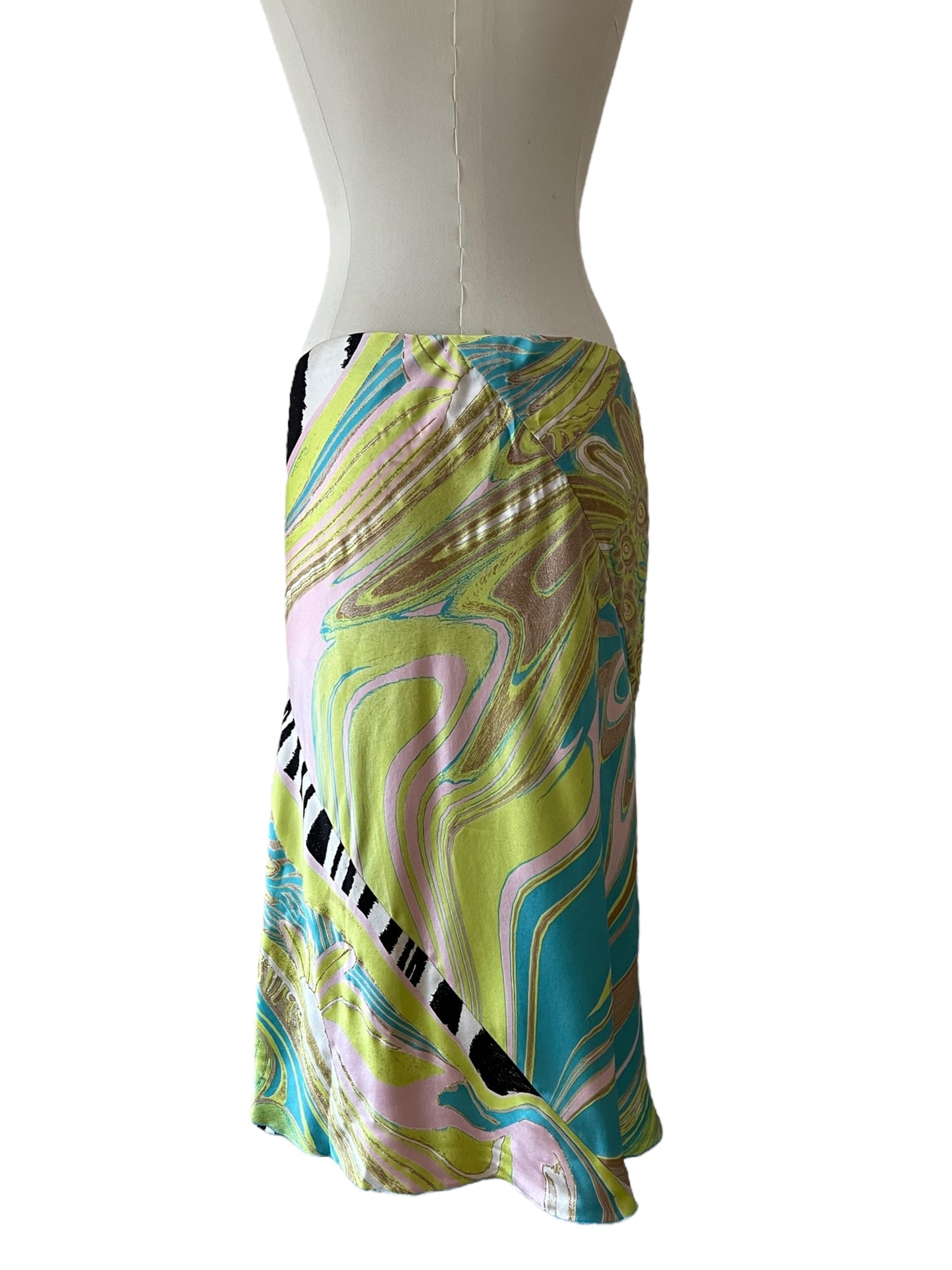 Roberto Cavalli skirt green/yellow