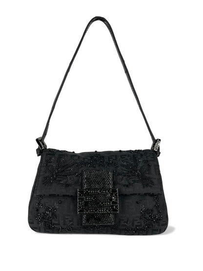 Fendi mamma baguette bag black