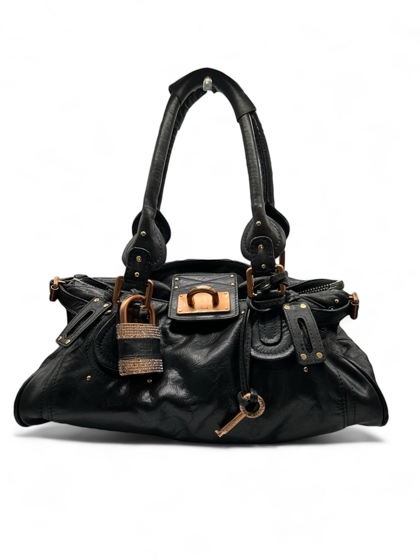 Chloè Paddington black bag with strass