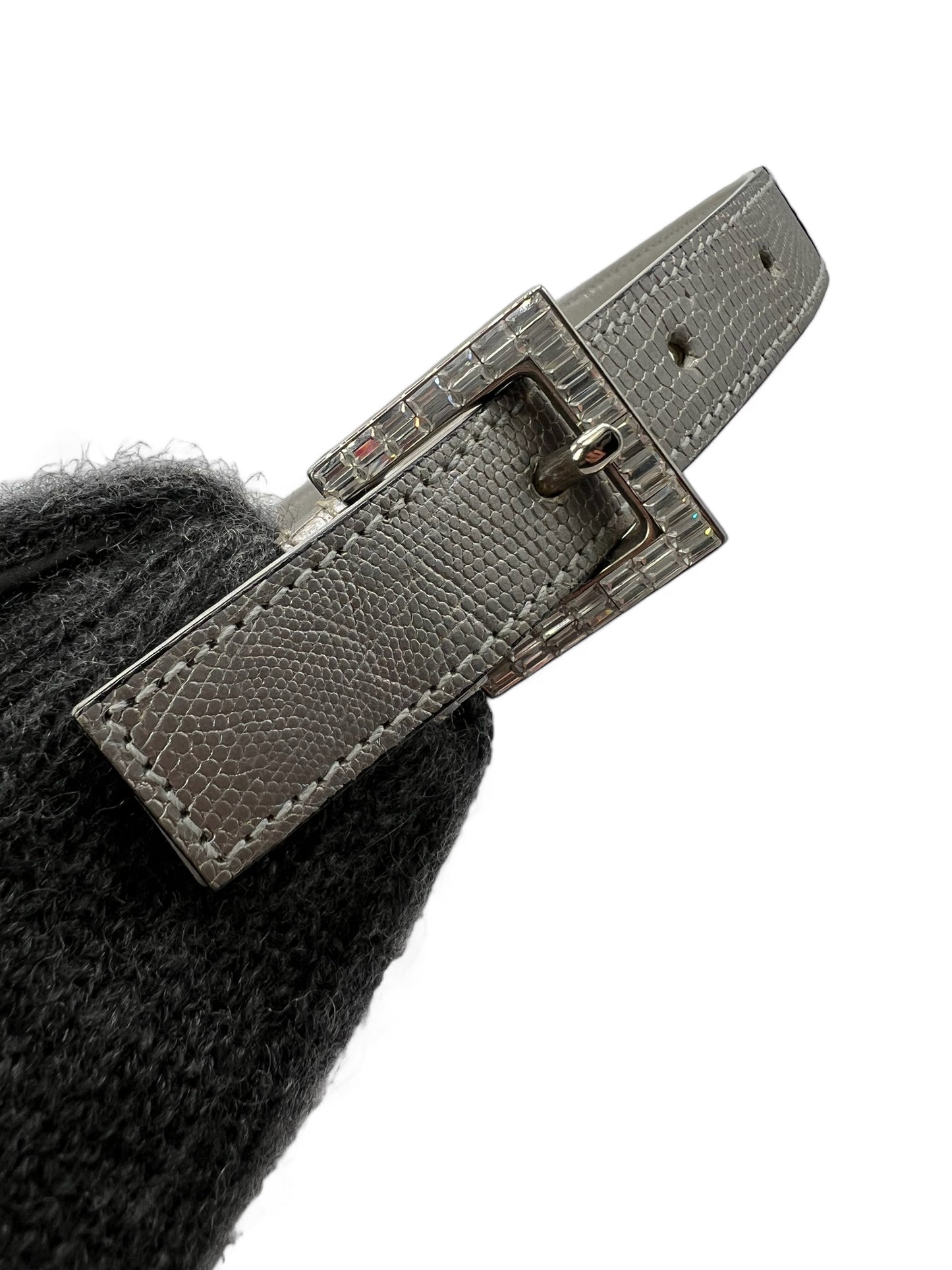 Fendi wool grey baguette