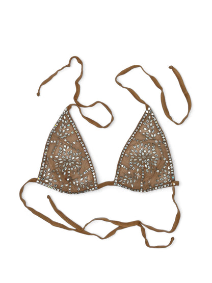 La Perla bikini marrone con cristalli