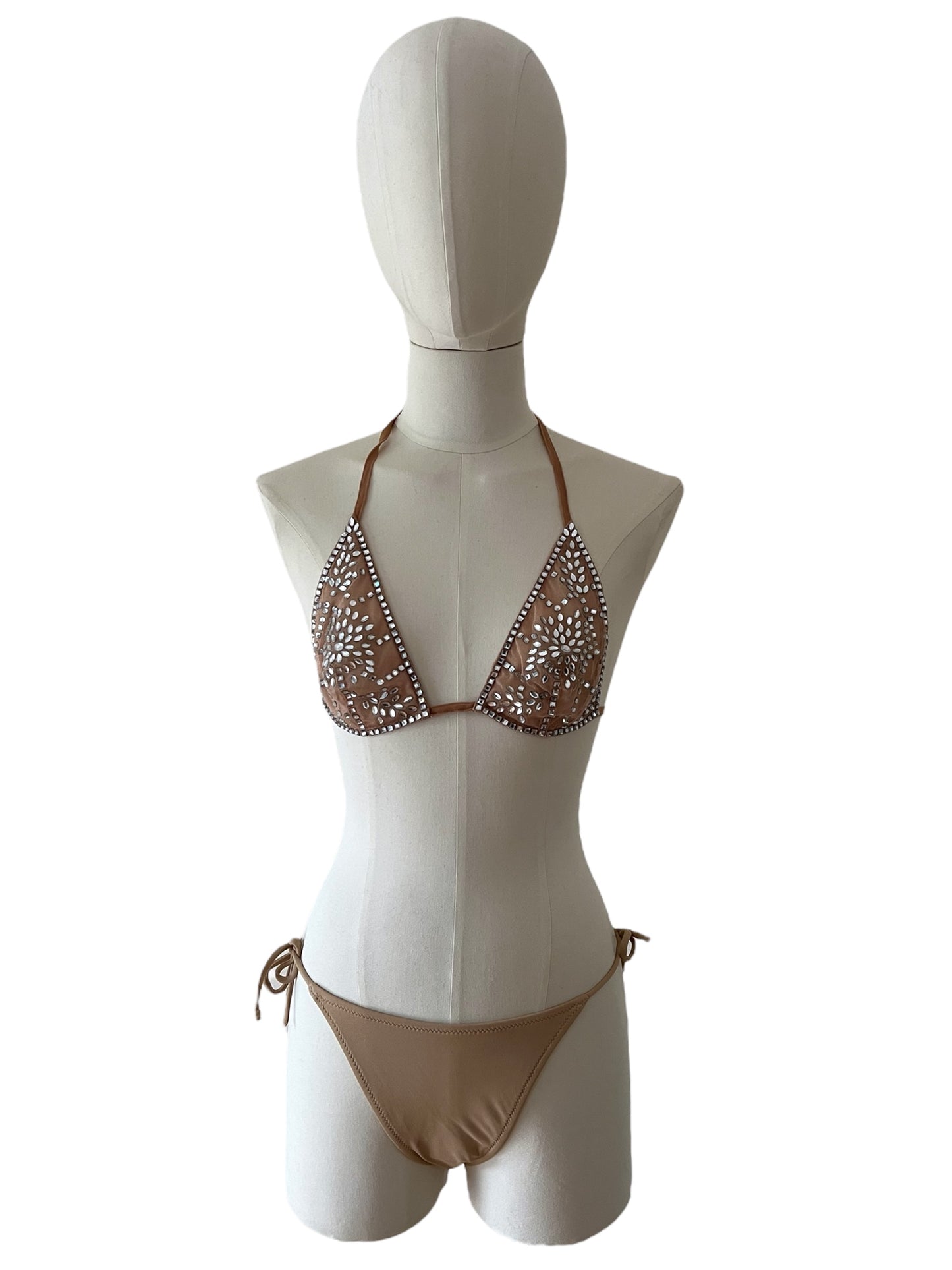 La Perla brown cristal bikini