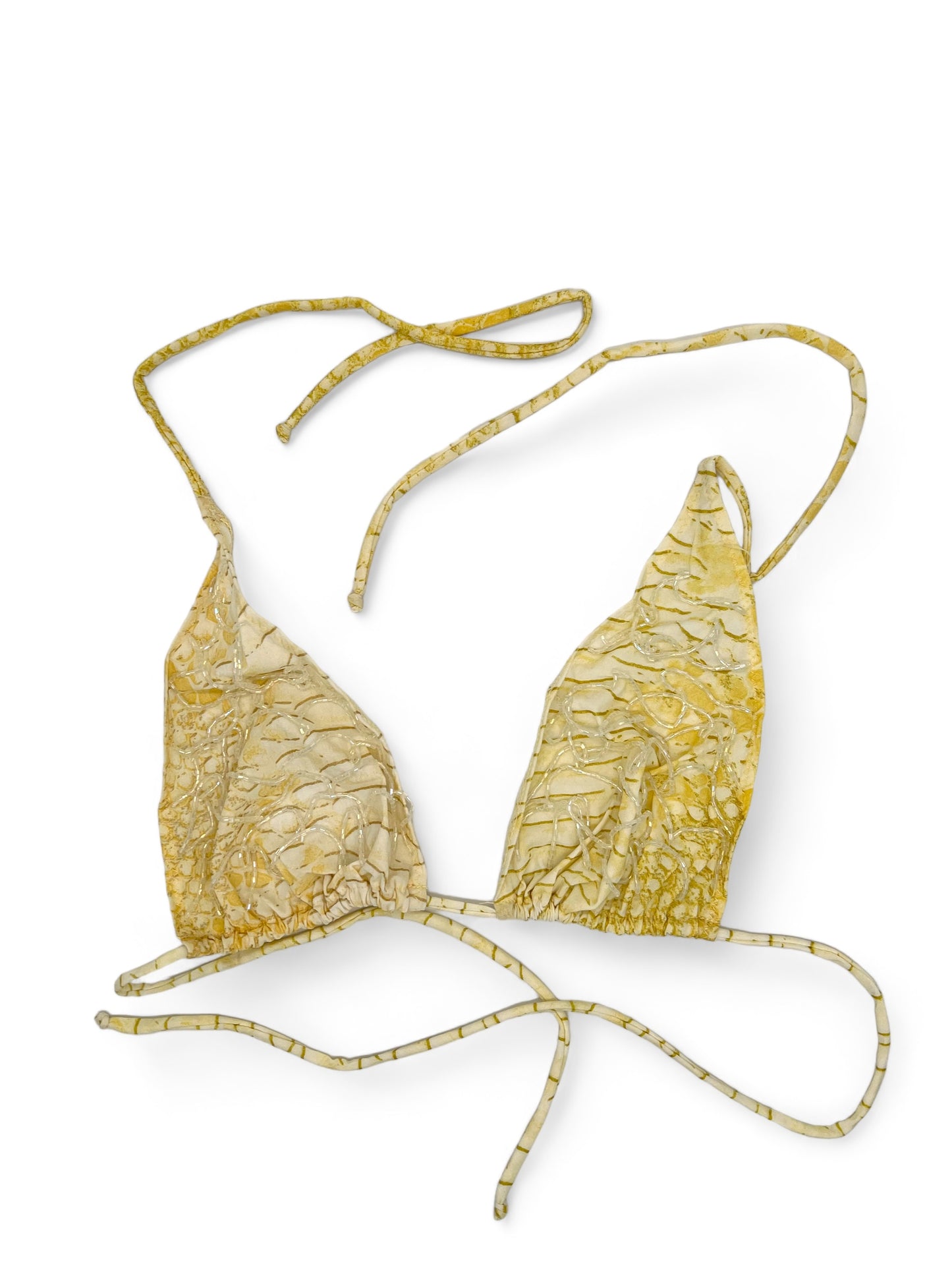 Roberto Cavalli yellow bikini with pareo