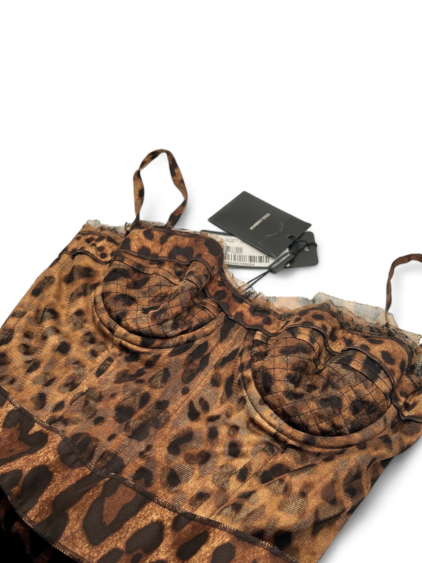 Dolce&Gabbana abito con stampa leopardata