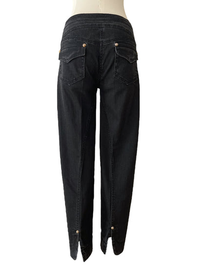 Roberto Cavalli black slim pant