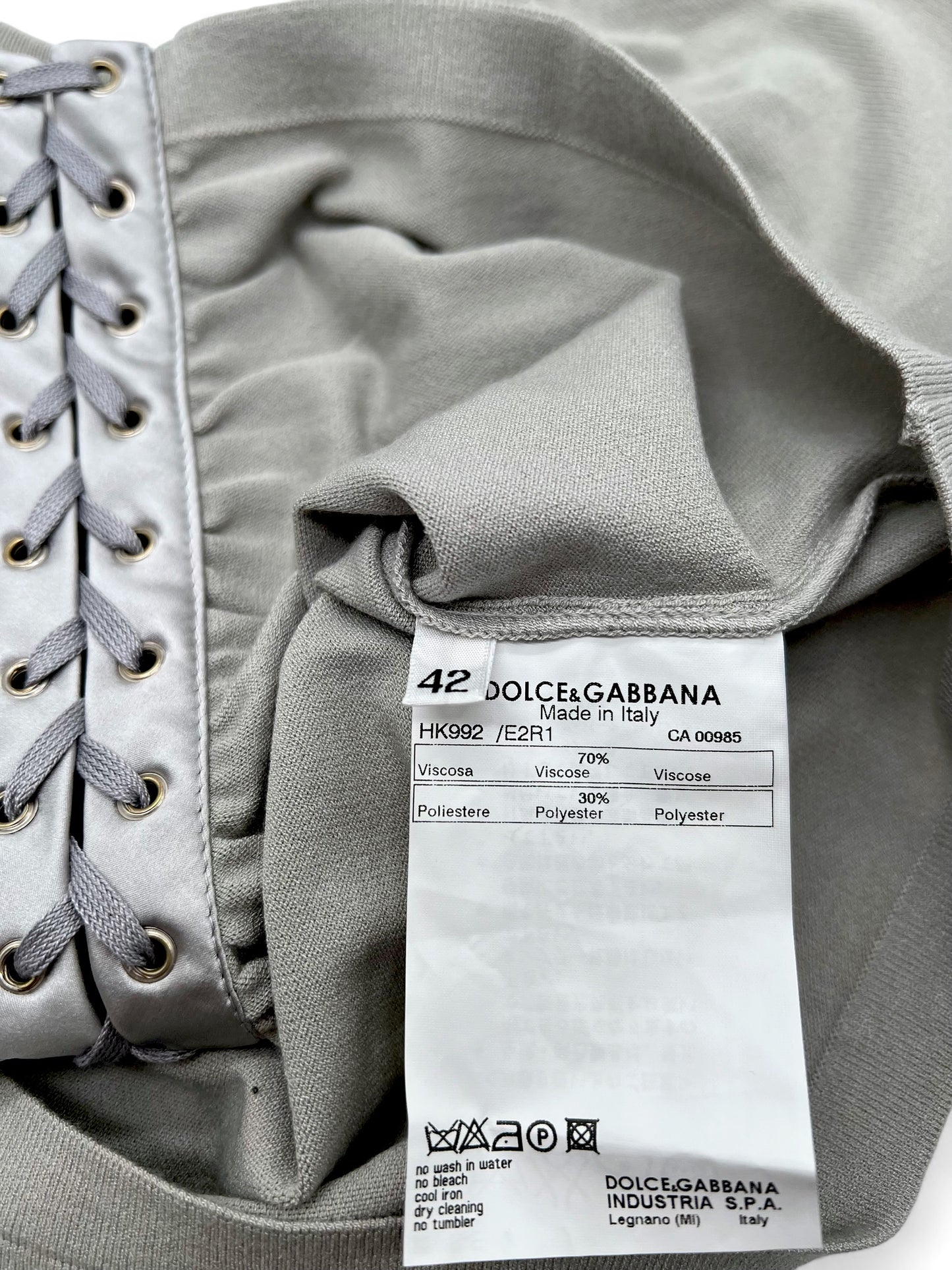 Dolce&Gabbana top grigio 