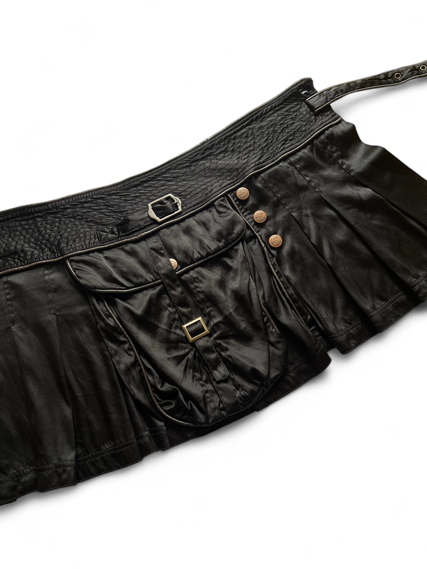 Roberto Cavalli black mini skirt