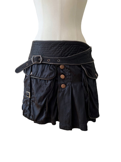 Roberto Cavalli black mini skirt