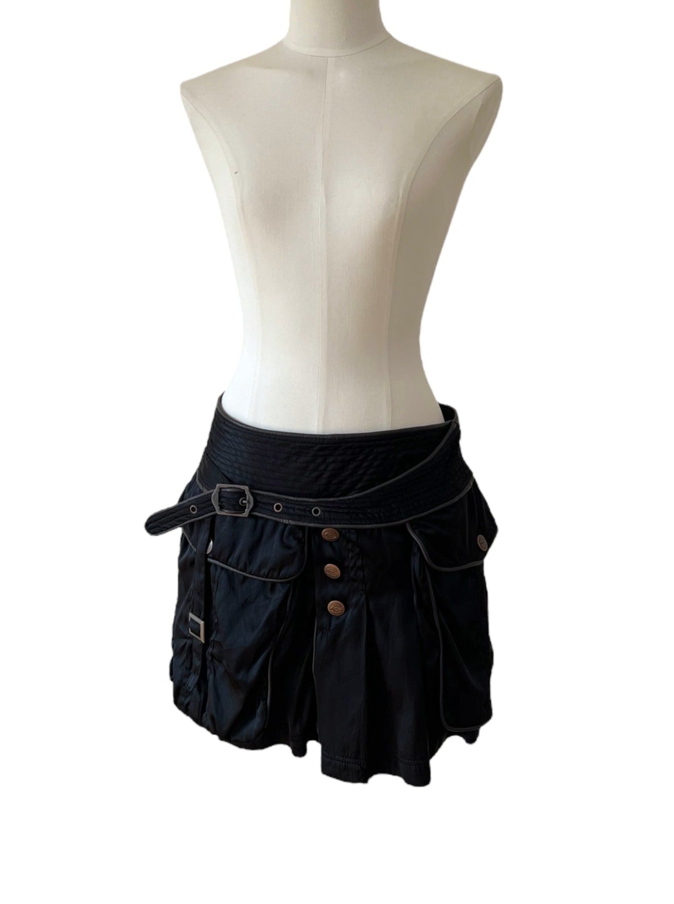 Roberto Cavalli black mini skirt