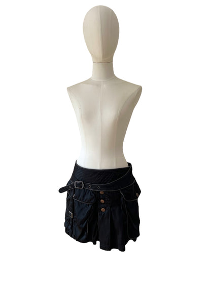 Roberto Cavalli black mini skirt