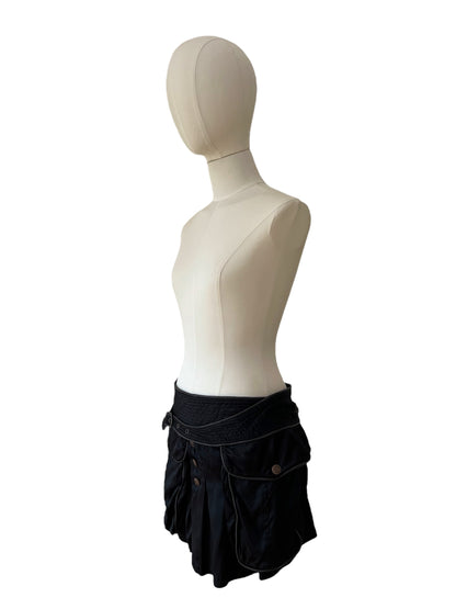 Roberto Cavalli black mini skirt