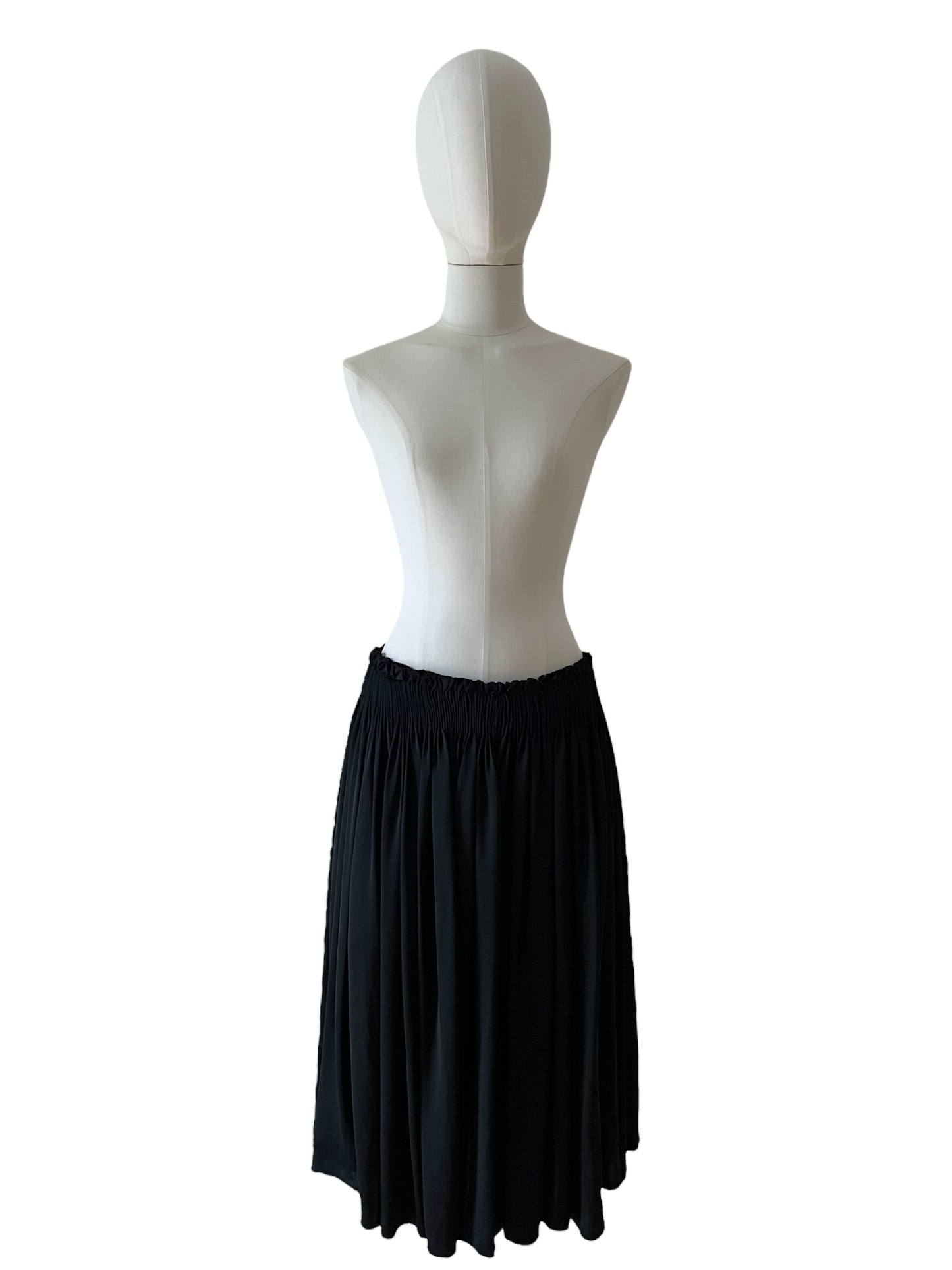 Prada black midi skirt