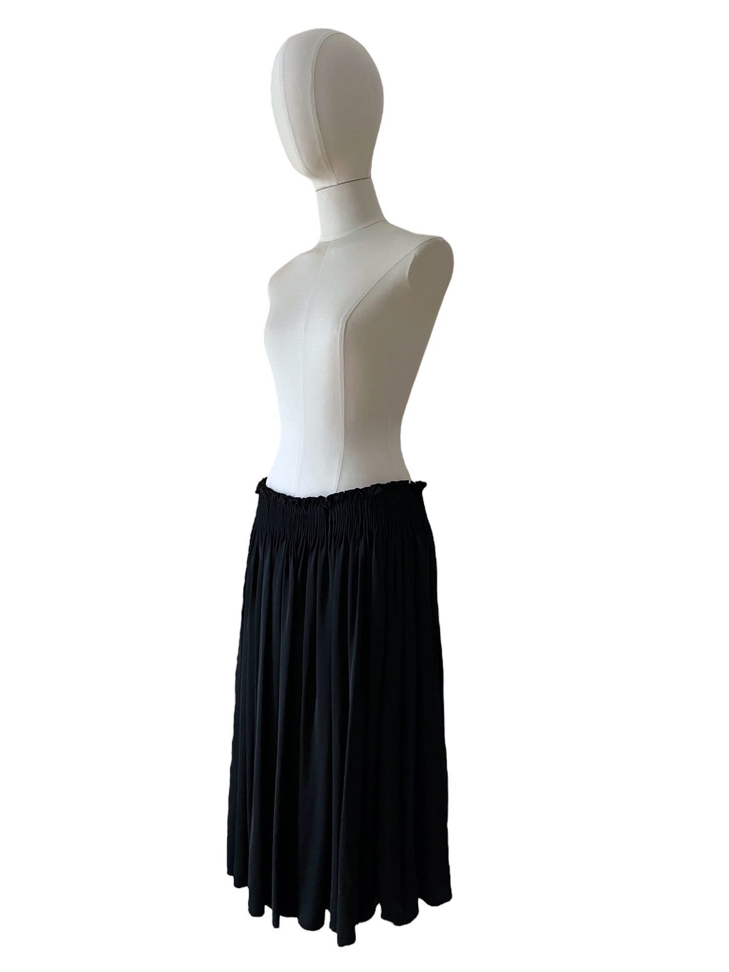 Prada black midi skirt