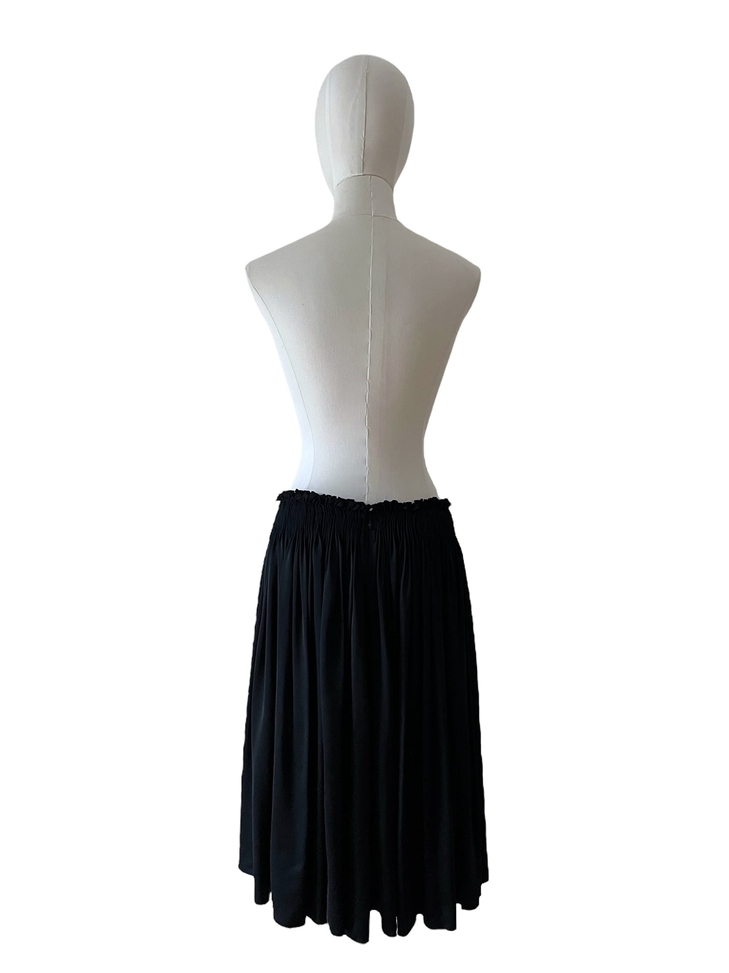 Prada black midi skirt