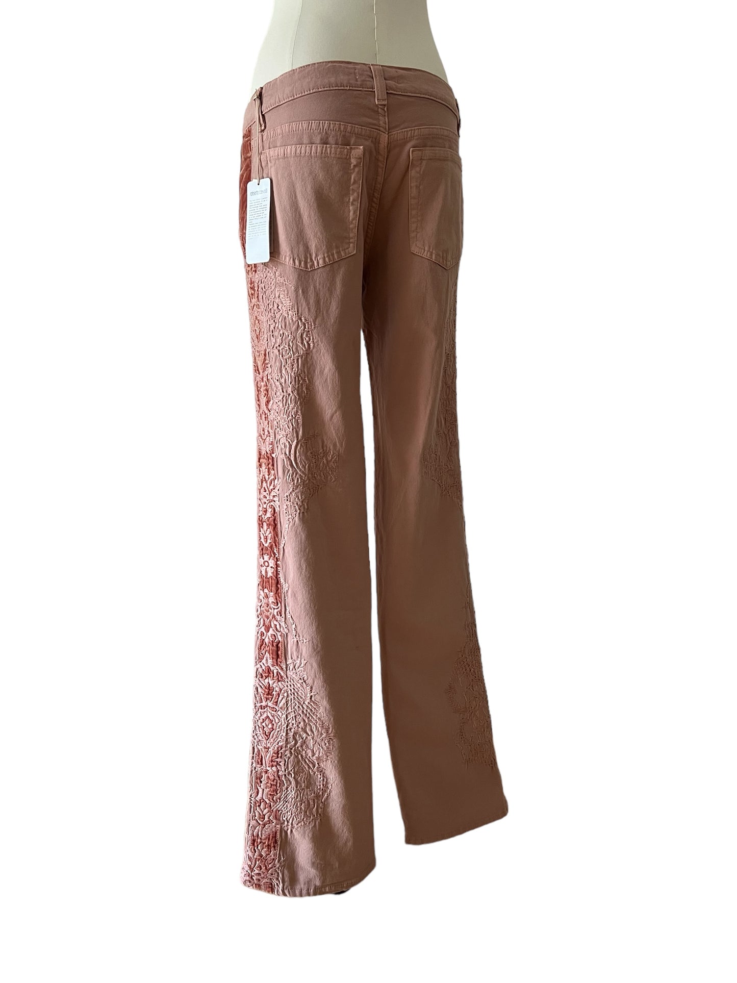 Roberto Cavalli straight pant pale pink