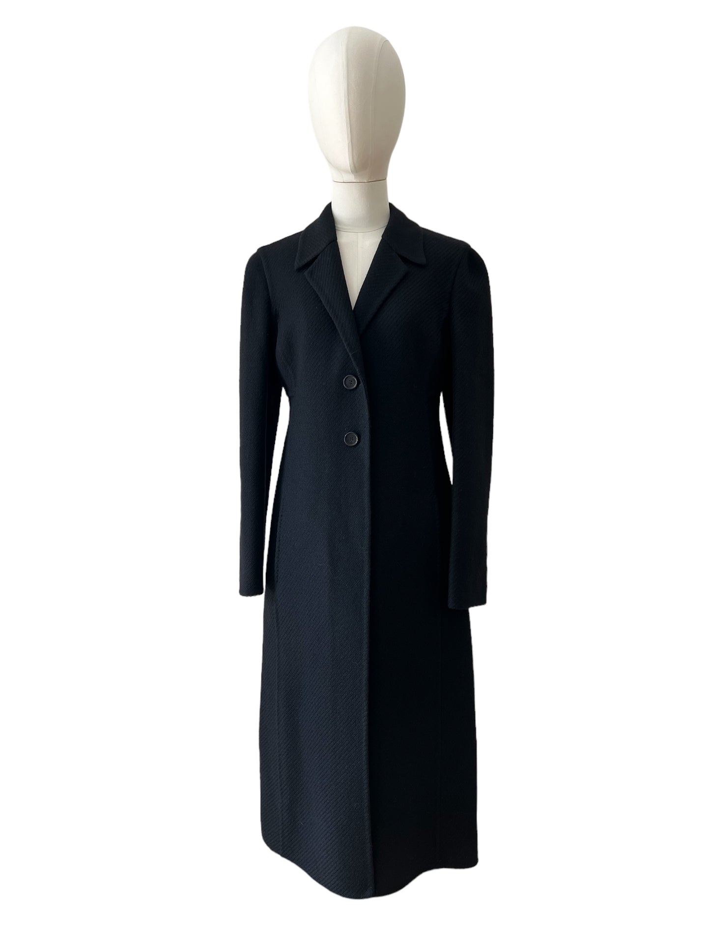 Prada black wool coat