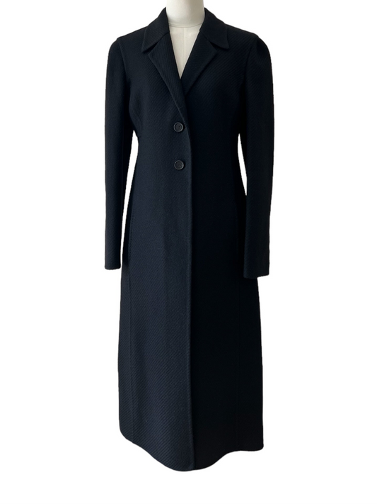 Prada cappotto in lana nera