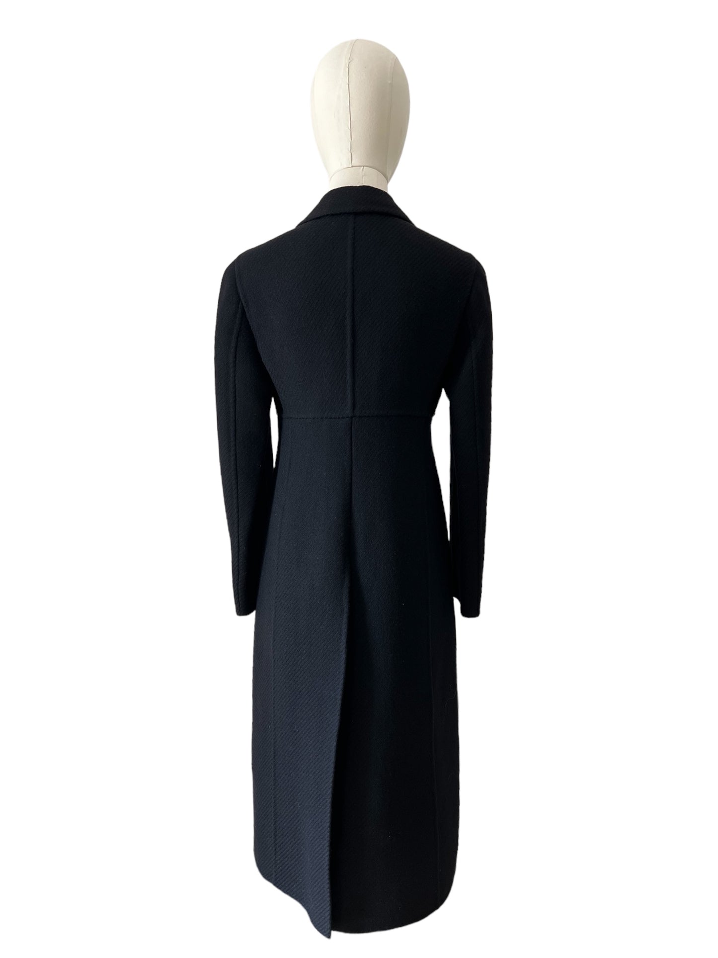 Prada black wool coat