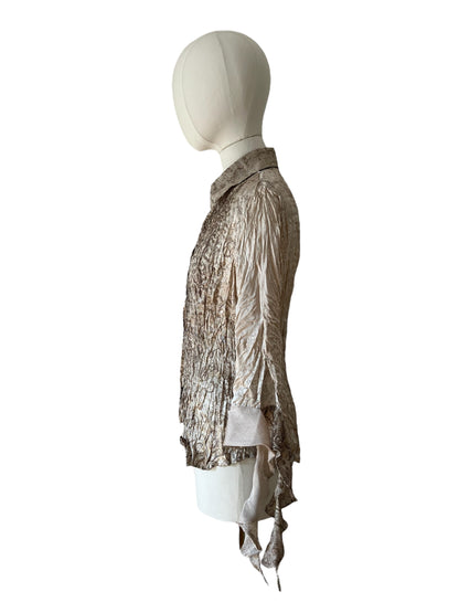 Roberto Cavalli crinkle silk shirt