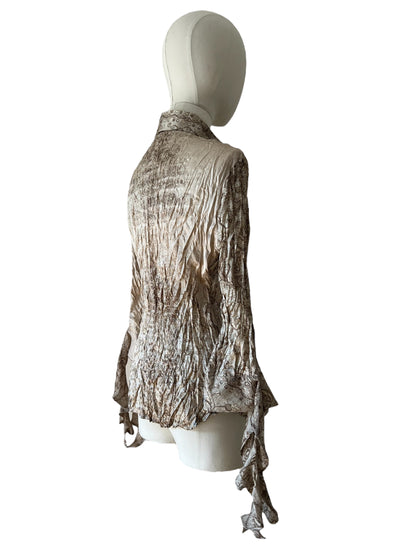 Roberto Cavalli crinkle silk shirt