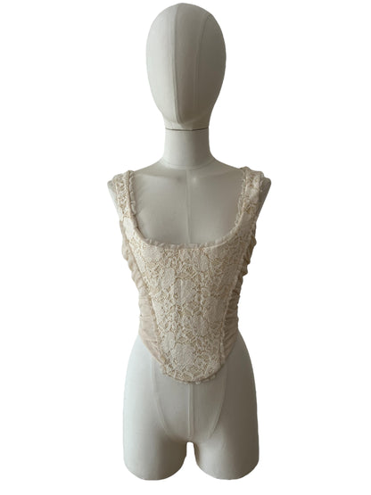 Dolce&Gabbana beige lace corset