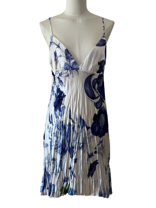 Roberto Cavalli abito bianco/azzurro