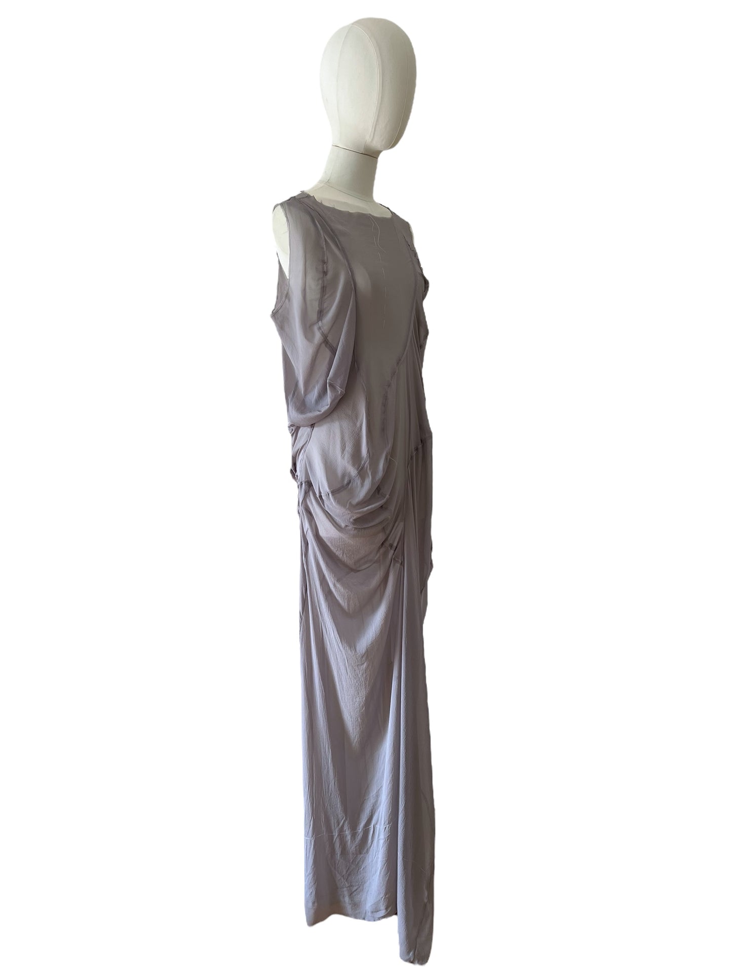 M. Martin Margiela gray long dress