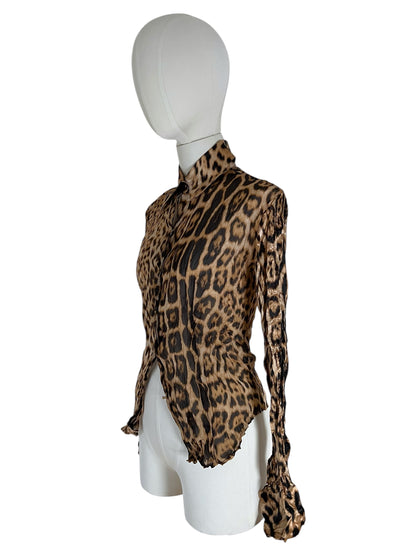 Roberto Cavalli cheetah silk shirt