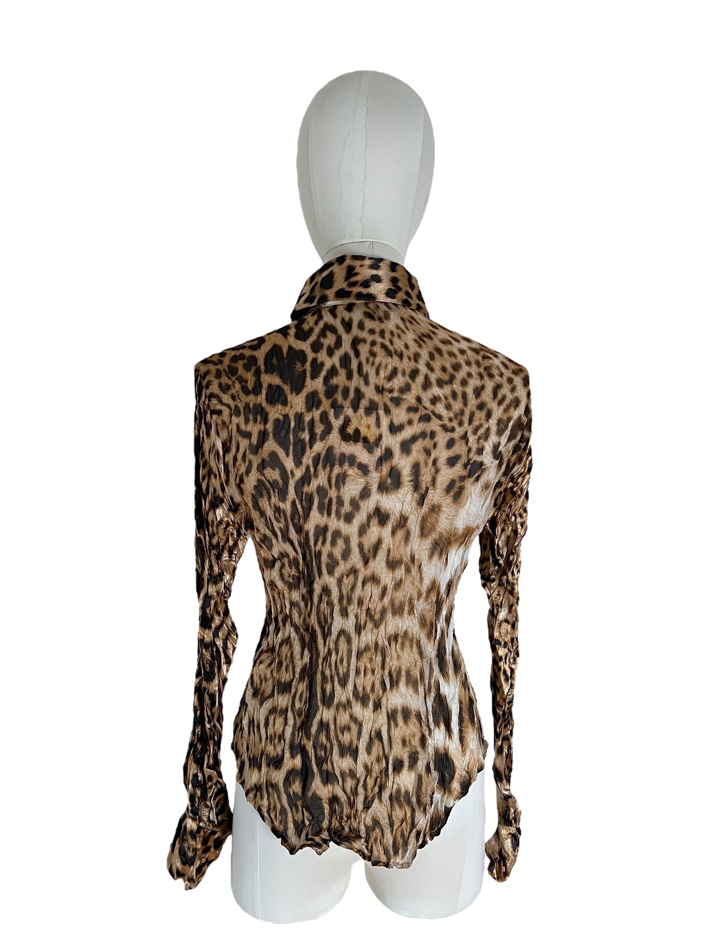 Roberto Cavalli cheetah silk shirt