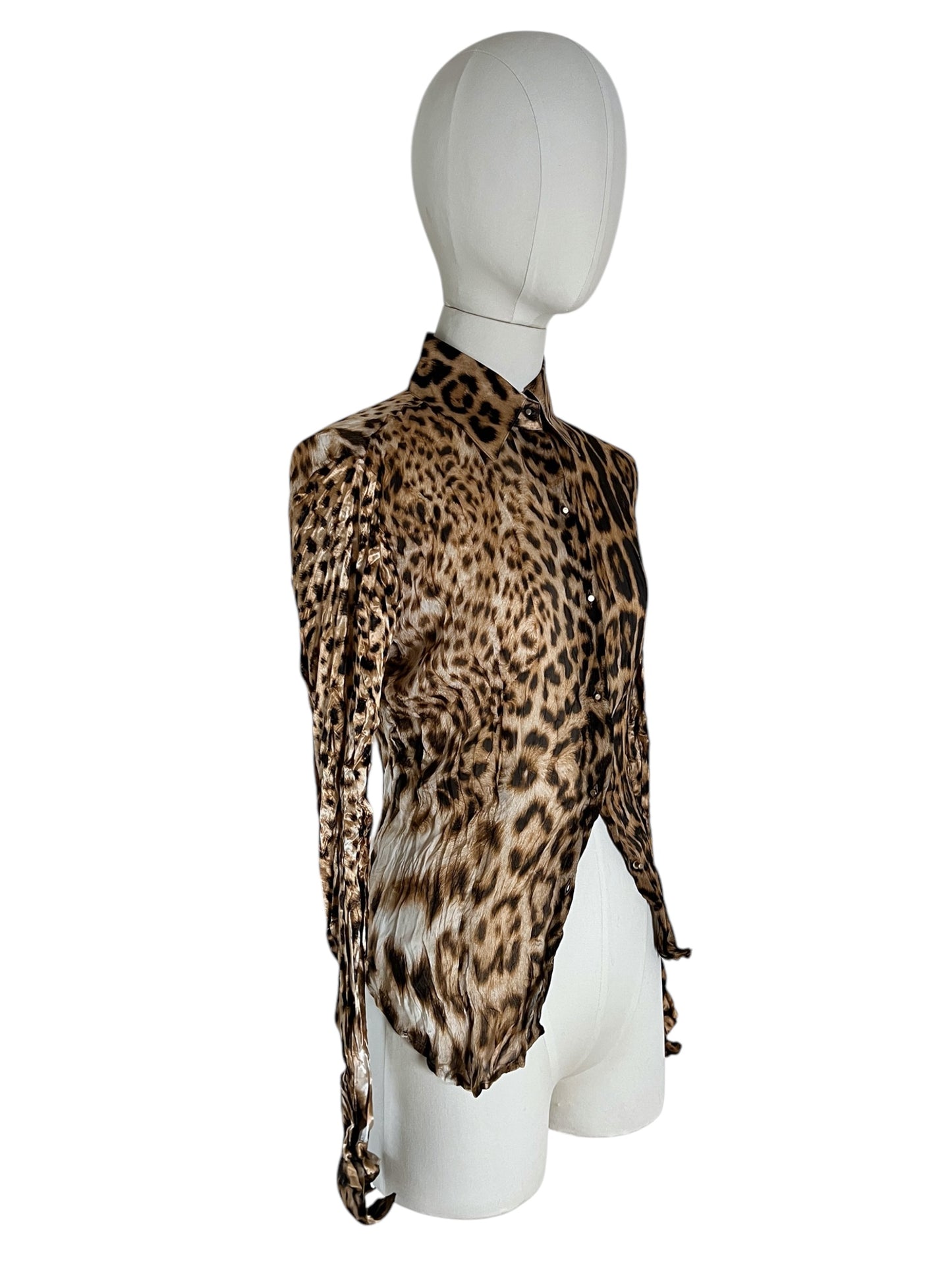 Roberto Cavalli cheetah silk shirt