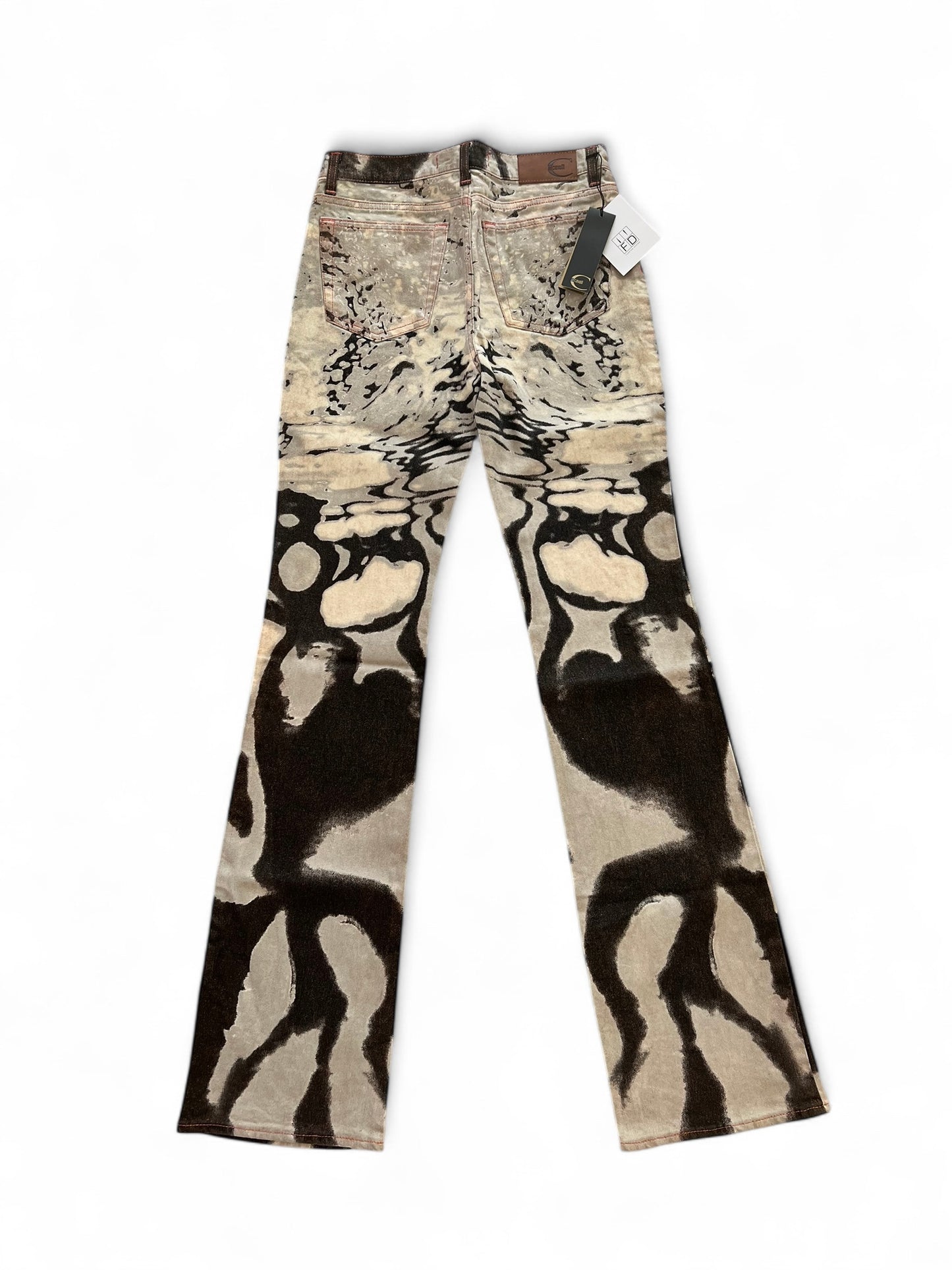 Roberto Cavalli psychedelic zebra pants