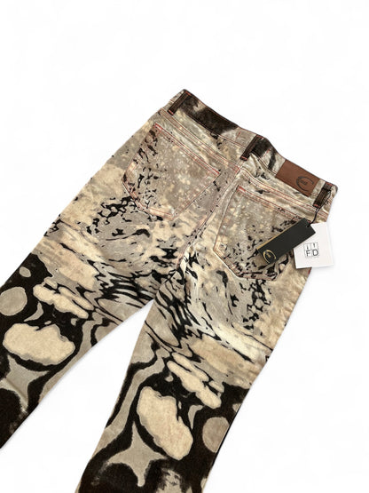 Roberto Cavalli psychedelic zebra pants