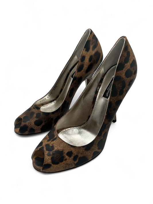 Dolce & Gabbana open toe Leopard décolleté