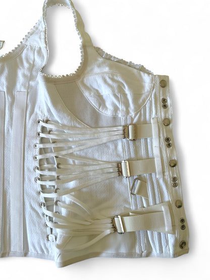 Dolce & Gabbana bondage strap corset