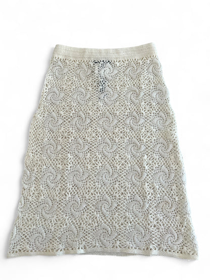 Dolce & Gabbana crochet embroidered skirt