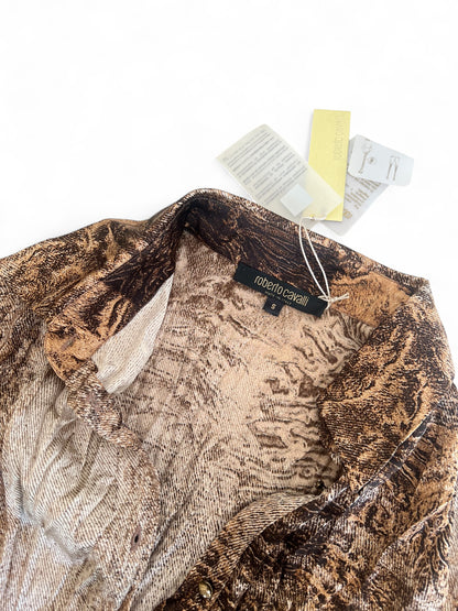 Roberto Cavalli printed silk blouse