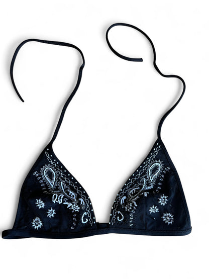 La Perla triangle bikini with embroidery