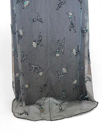 Prada FW1997  long embroidered skirt