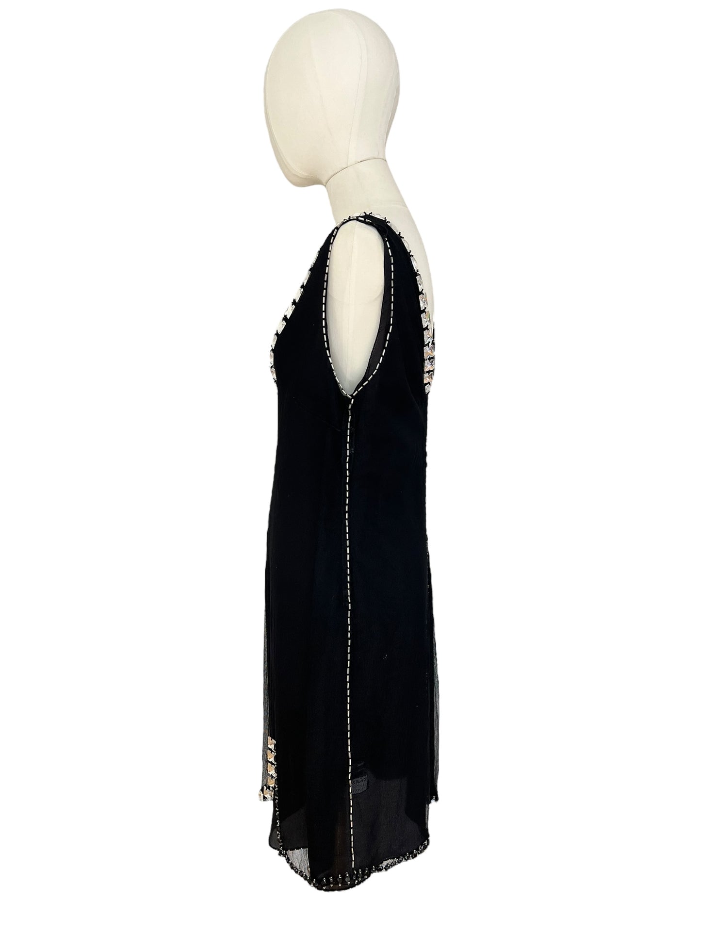 Prada FW 1997 embellished mini dress
