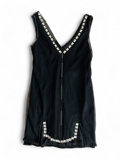 Prada FW 1997 embellished mini dress
